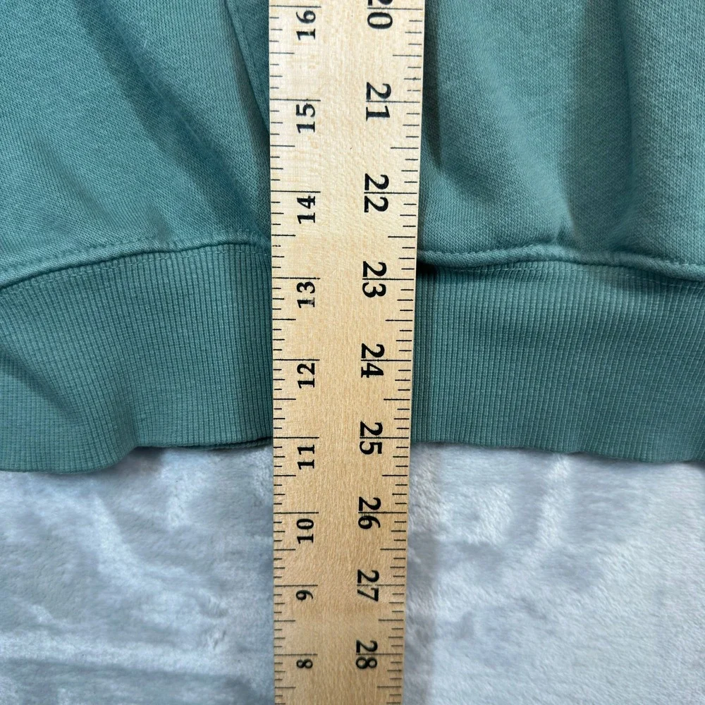 The North Face Hoodie Mens L Green Pullover Logo Relaxed Fit Sweatshirt NF0A7UNF